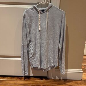 Vince Light Blue Hooded Sweatshirt